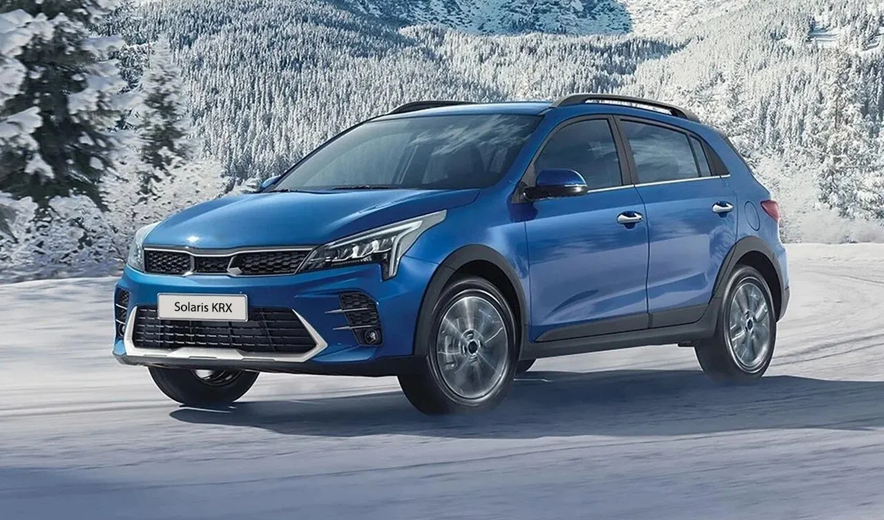 Solaris KRX в синем оттенке кузова и комплектации Style стал юбилейным автомобилем марки