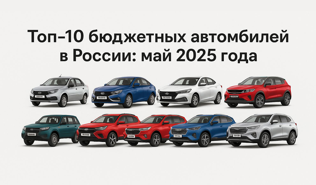 ТОП-10 бюджетных автомобилей в Москве на май 2025 года
